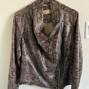 Snake print jacket
